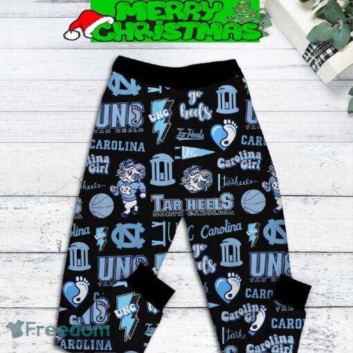 North Carolina Tar Heels Kind Fleece Pajamas Set For Women Gift Christmas - North Carolina Tar Heels Kind Fleece Pajamas Set-2