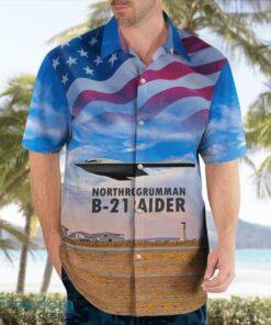 Northrop Grumman B-21 Raider Hawaiian Shirt Product Photo 4