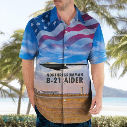 Northrop Grumman B-21 Raider Hawaiian Shirt Product Photo 4