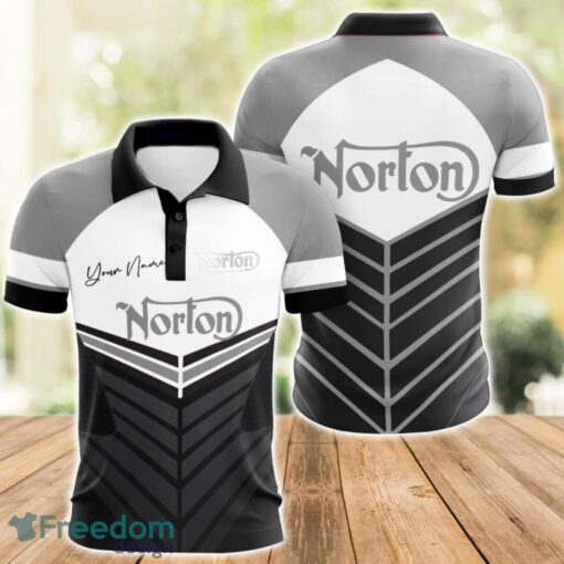 Norton 3D Polo Shirt For Car Lover Golf Fans Gift Polo Shirt Custom Name Product Photo 1