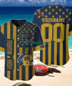 Notre Dame Fighting Irish Custom Name And Number Slogan Baseball Jersey Shirt Notre Dame Fighting Irish Custom Name And Number Slogan Baseball Jersey Shirt