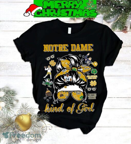 Notre Dame Fighting Irish Kind Of Girl Fleece Pajamas Set All Over Print Christmas Gift - Notre Dame Fighting Irish Kind Of Girl Fleece Pajamas Set-3