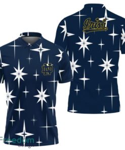 Notre Dame Sparkle Pattern Polo Shirt