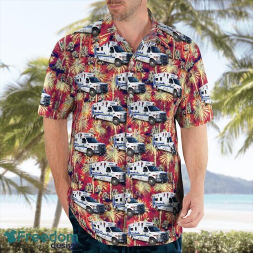 Ohio, Delaware County EMS Aloha Hawaiian Shirt Beach Gift Shirt Product Photo 4