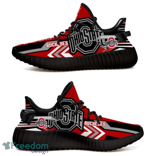 Ohio State Buckeyes Speedsters Yeezy Running Shoes For Fans Gift Men Women - Ohio State Buckeyes Speedsters Yeezy Boost Running Shoes_1