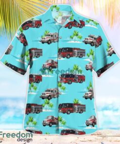 Oldham County, Kentucky, Ballardsville Fire and Rescue Tropical 3D Hawaiian Shirt Gift For Summer Product Photo 2