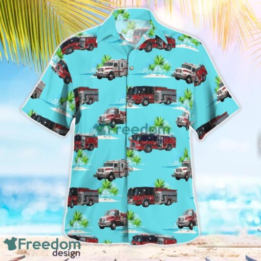 Oldham County, Kentucky, Ballardsville Fire and Rescue Tropical 3D Hawaiian Shirt Gift For Summer Product Photo 2