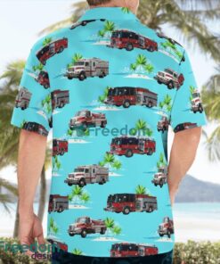 Oldham County, Kentucky, Ballardsville Fire and Rescue Tropical 3D Hawaiian Shirt Gift For Summer Product Photo 4