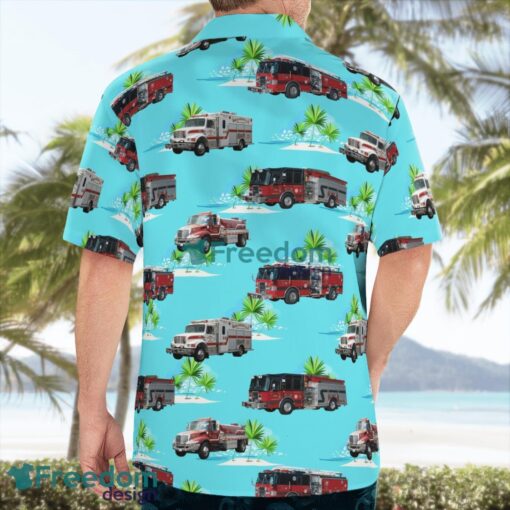 Oldham County, Kentucky, Ballardsville Fire and Rescue Tropical 3D Hawaiian Shirt Gift For Summer Product Photo 4