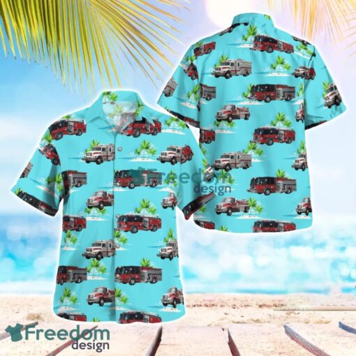 Oldham County, Kentucky, Ballardsville Fire and Rescue Tropical 3D Hawaiian Shirt Gift For Summer Product Photo 1