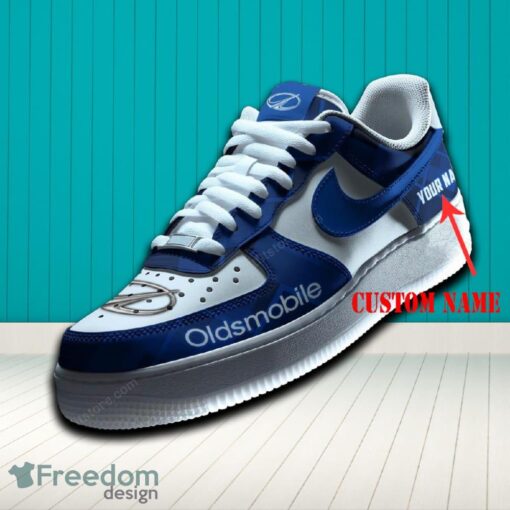 Oldsmobile Air Force 1 Sneaker Blue Hot Trending For Fans AF1 Custom Name - Oldsmobile Air Force 1 Sneaker Blue Hot Trending For Fans AF1 Custom Name