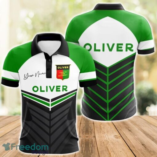 Oliver Tractor 3D Polo Shirt For Car Lover Golf Fans Gift Polo Shirt Custom Name Product Photo 1