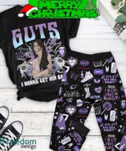 Olivia Rodrigo Guts I Wanna Get Him Back Fleece Pajamas Set Black Version Gift Family - Olivia Rodrigo Guts I Wanna Get Him Back Fleece Pajamas Set Black Version-1