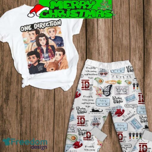 One Direction Darling Just Hold On Fleece Pajamas Set All Over Print Christmas Gift - One Direction Darling Just Hold On Fleece Pajamas Set-1