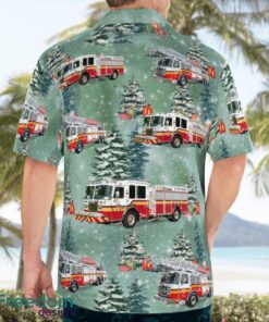 Ottawa, Ontario, Canada, Ottawa Fire Services Christmas Hawaiian Shirt Product Photo 2