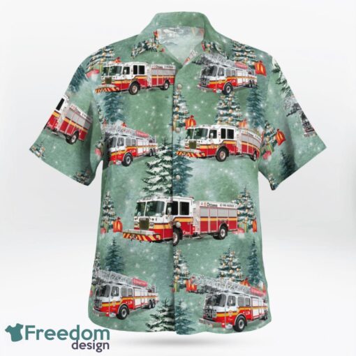 Ottawa, Ontario, Canada, Ottawa Fire Services Christmas Hawaiian Shirt Product Photo 3