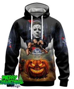 Pabst Blue Ribbon Halloween Michael Myers Hoodie Zip Hoodie For Men Women Gift Halloween - Pabst Blue Ribbon Halloween Michael Myers Hoodie & Zip Hoodie_1