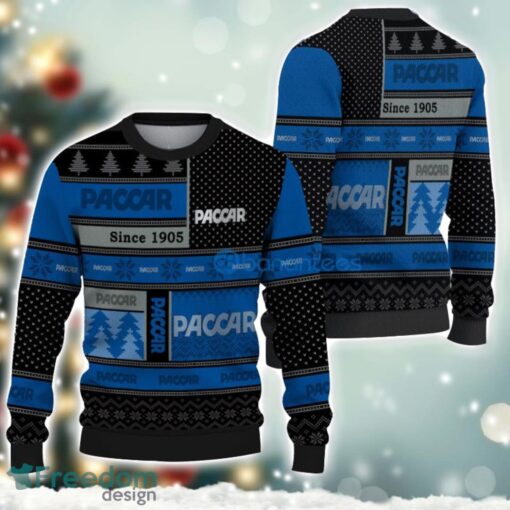 Paccar Logo Ugly Christmas Sweater For Fans Men And Women Christmas Gift Ideas Product Photo 1