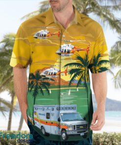 Pafford Emergency Medical Services Bell JetRanger (N610PA) & Ambulance Beach Hawaiian Shirt Gift For Summer Holiday Product Photo 3