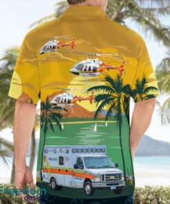 Pafford Emergency Medical Services Bell JetRanger (N610PA) & Ambulance Beach Hawaiian Shirt Gift For Summer Holiday Product Photo 4