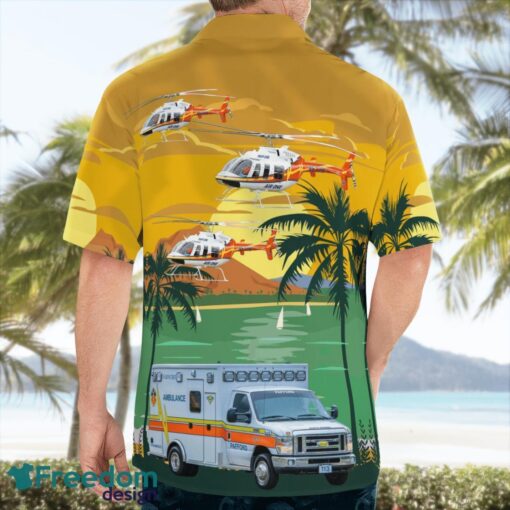 Pafford Emergency Medical Services Bell JetRanger (N610PA) & Ambulance Beach Hawaiian Shirt Gift For Summer Holiday Product Photo 4