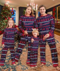 Pajamas set Ugly Christmas MLB Atlanta Braves For Women Gift Christmas Pajamas set Ugly Christmas MLB Atlanta Braves For Women Gift Christmas