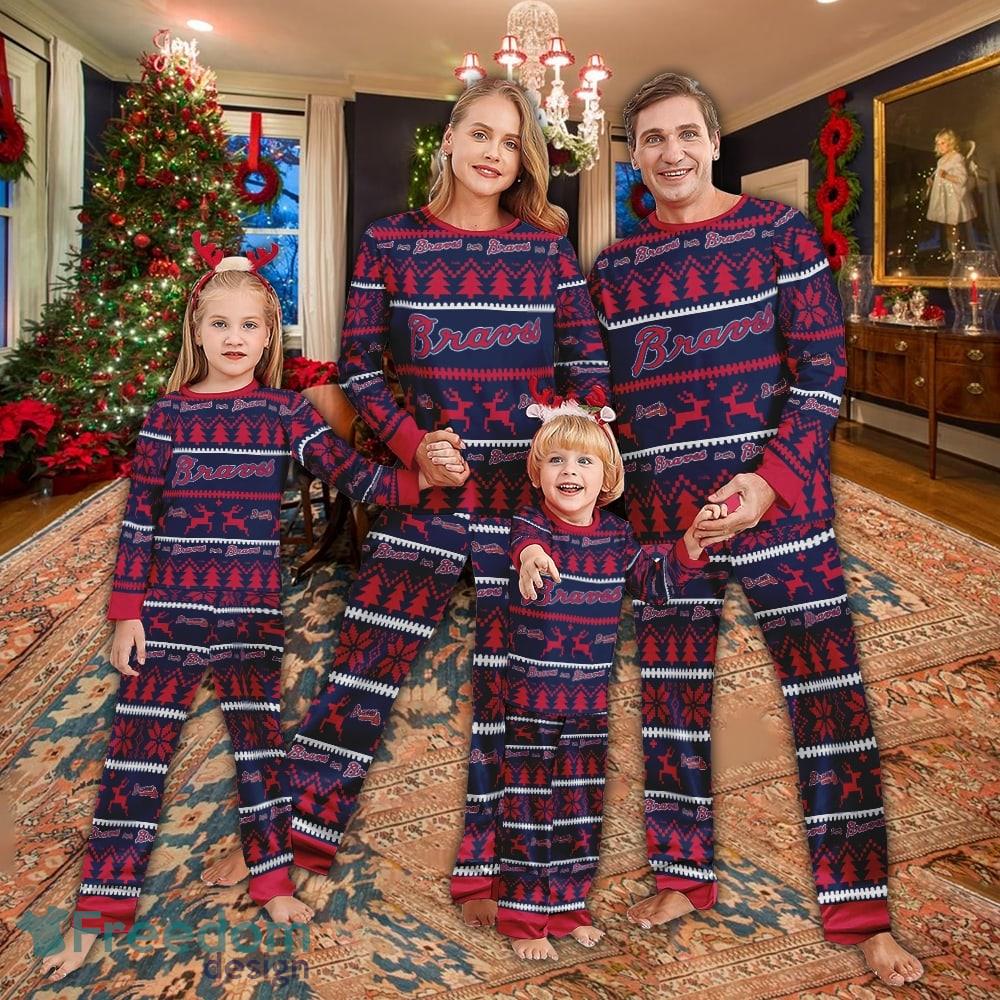 Pajamas set Ugly Christmas MLB Atlanta Braves For Women Gift Christmas image Pajamas set Ugly Christmas MLB Atlanta Braves For Women Gift Christmas - Pajamas set Ugly Christmas MLB Atlanta Braves For Women Gift Christmas