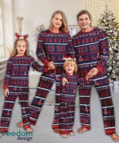 Pajamas set Ugly Christmas MLB Boston Red Sox Full Print Christmas For Women