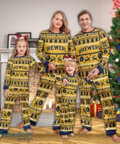 Pajamas set Ugly Christmas MLB Milwaukee Brewers Christmas For Family Pajamas set Ugly Christmas MLB Milwaukee Brewers Christmas For Family