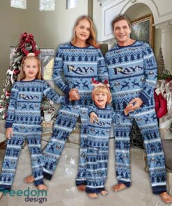Pajamas set Ugly Christmas MLB Tampa Bay Rays All Over Print Christmas Gift