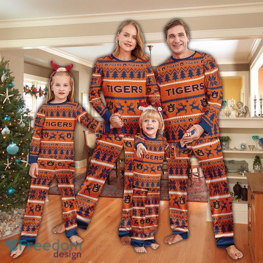 Pajamas set Ugly Christmas NCAA Auburn Tigers For Christmas image Pajamas set Ugly Christmas NCAA Auburn Tigers For Christmas - Pajamas set Ugly Christmas NCAA Auburn Tigers For Christmas