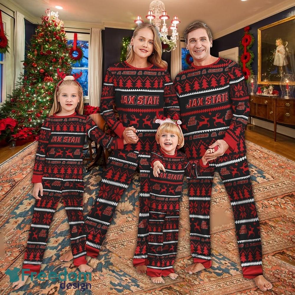 Pajamas set Ugly Christmas NCAA Jacksonville State Gamecocks Christmas For Family image Pajamas set Ugly Christmas NCAA Jacksonville State Gamecocks Christmas For Family - Pajamas set Ugly Christmas NCAA Jacksonville State Gamecocks Christmas For Family