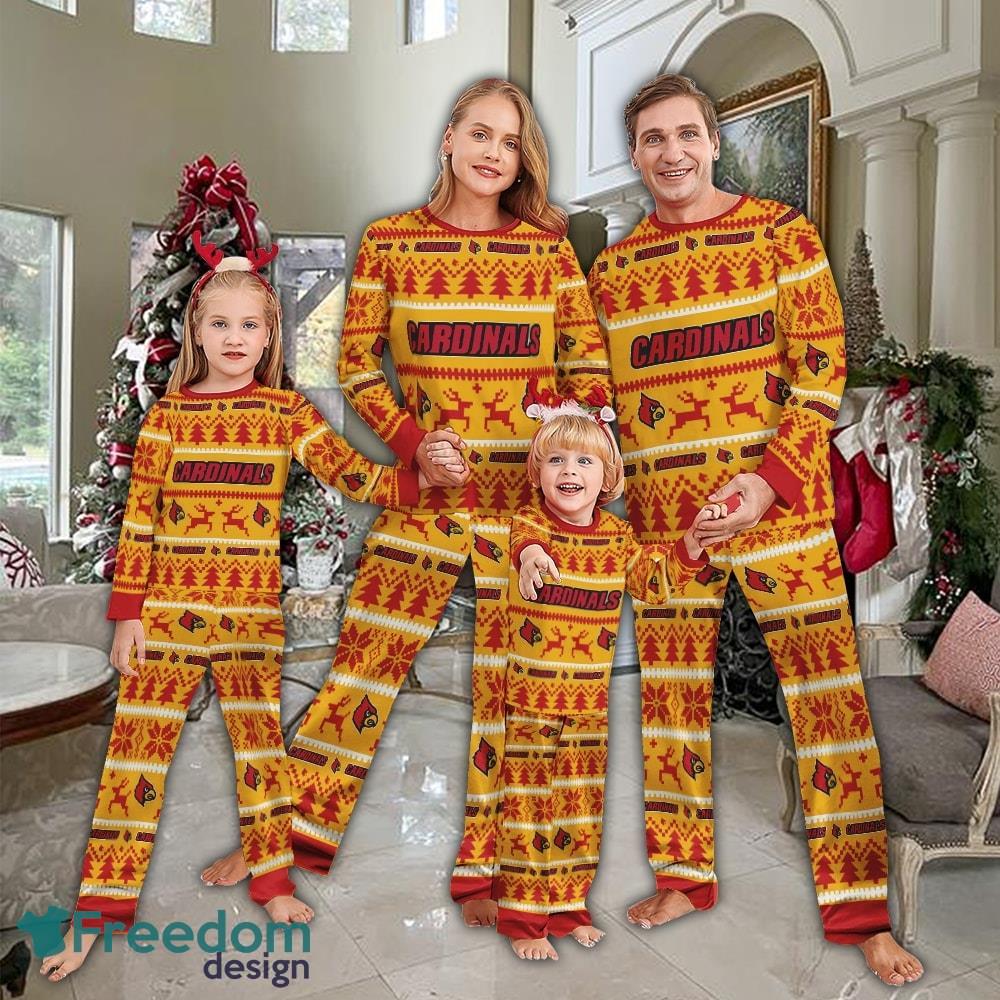 Pajamas set Ugly Christmas NCAA Louisville Cardinals Men Women For Fans image Pajamas set Ugly Christmas NCAA Louisville Cardinals Men Women For Fans - Pajamas set Ugly Christmas NCAA Louisville Cardinals Men Women For Fans