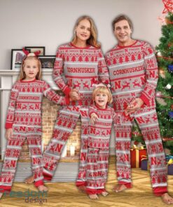 Pajamas set Ugly Christmas NCAA Nebraska Cornhuskers Christmas For Family Pajamas set Ugly Christmas NCAA Nebraska Cornhuskers Christmas For Family