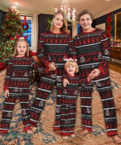 Pajamas set Ugly Christmas NCAA Ohio State Buckeyes Christmas For Family