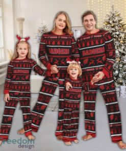 Pajamas set Ugly Christmas NCAA Wisconsin Badgers Full Print Christmas For Women