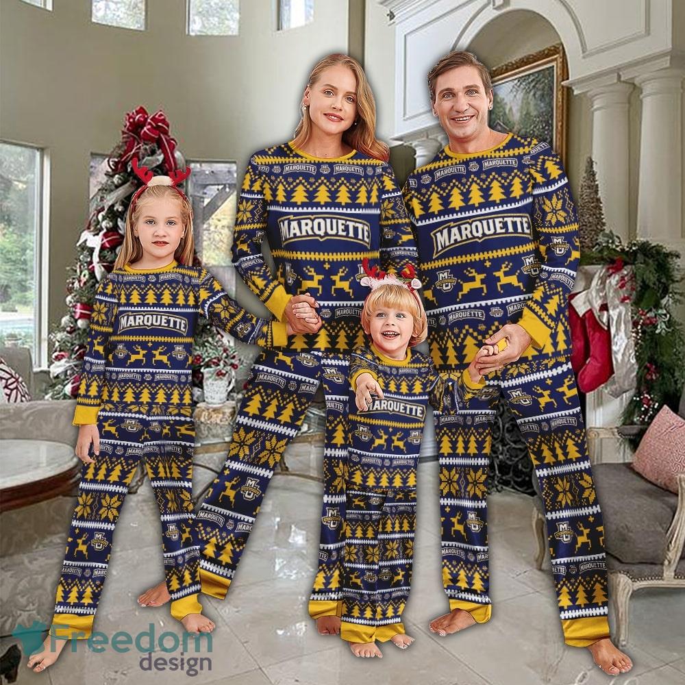 Pajamas set Ugly Christmas NCAA2 marquette golden eagles For Christmas image Pajamas set Ugly Christmas NCAA2 marquette golden eagles For Christmas - Pajamas set Ugly Christmas NCAA2 marquette golden eagles For Christmas