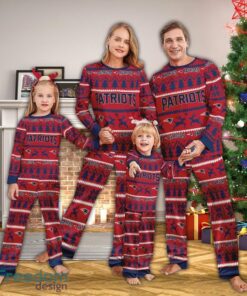 Pajamas set Ugly Christmas NFL New England Patriots Christmas For Family