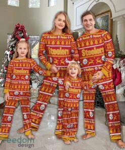 Pajamas set Ugly Christmas NFL Pittsburgh Steelers All Over Print Christmas Gift