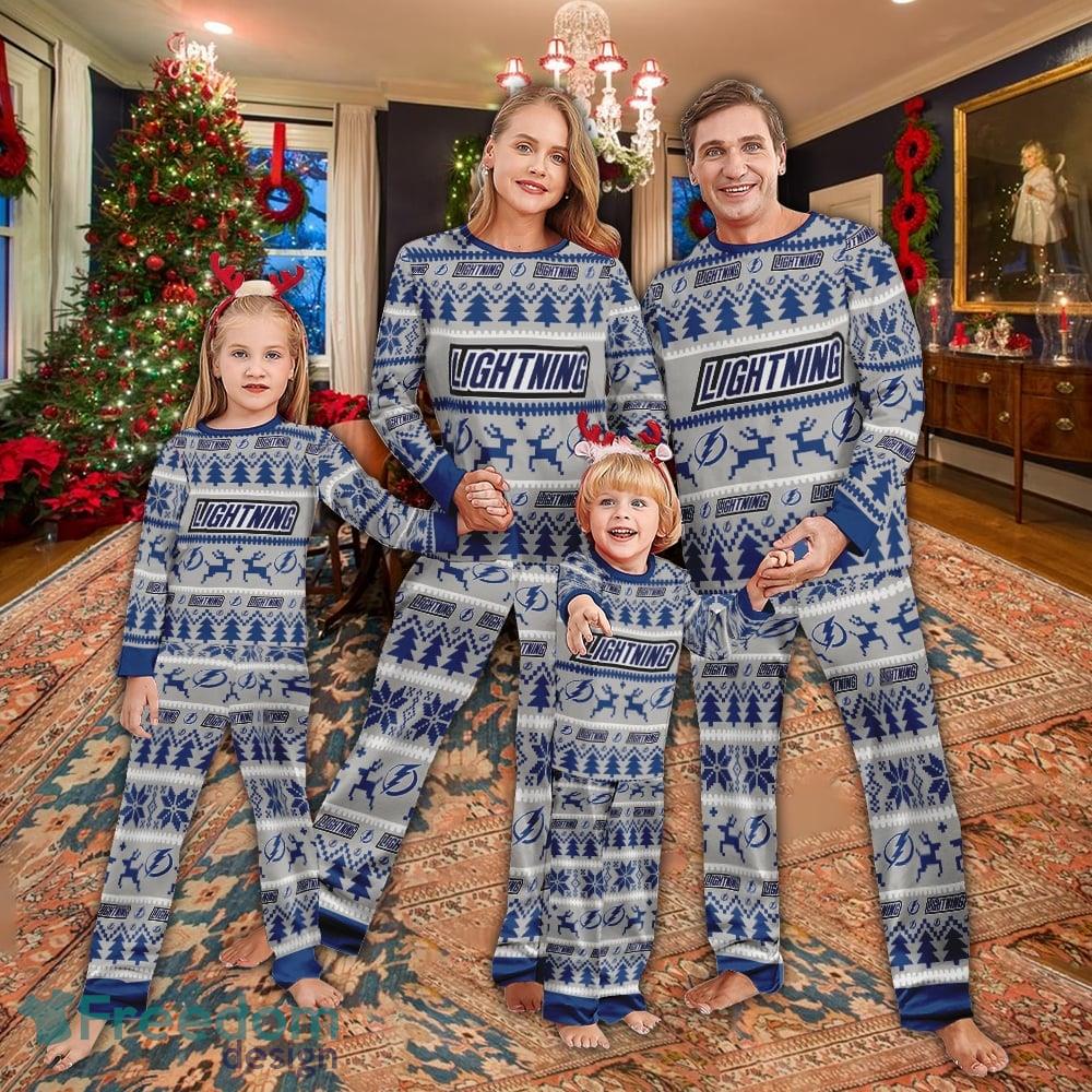 Pajamas set Ugly Christmas NHL Tampa Bay Lightning Full Print Christmas For Women image Pajamas set Ugly Christmas NHL Tampa Bay Lightning Full Print Christmas For Women - Pajamas set Ugly Christmas NHL Tampa Bay Lightning Full Print Christmas For Women