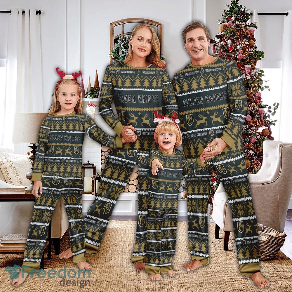 Pajamas set Ugly Christmas NHL Vegas Golden Knights Men Women For Fans image Pajamas set Ugly Christmas NHL Vegas Golden Knights Men Women For Fans - Pajamas set Ugly Christmas NHL Vegas Golden Knights Men Women For Fans