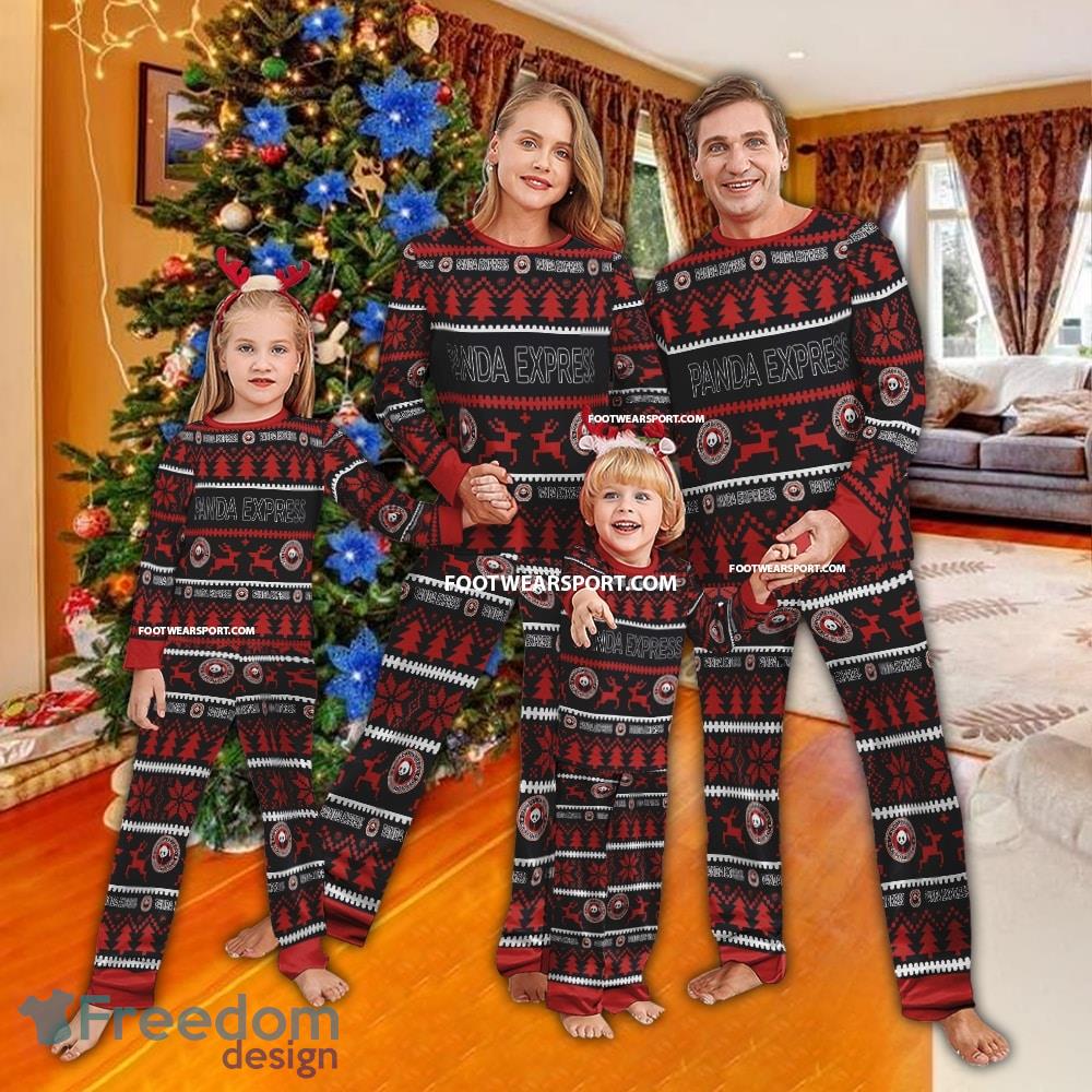 Panda Express Ugly Christmas Family Pajamas Set - Panda Express Ugly Christmas Family Pajamas Set