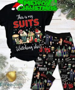 Pearson Specter Litt This Is My Suits Watching Shirt Christmas Pajamas Set For Christmas - Pearson Specter Litt This Is My Suits Watching Shirt Christmas Pajamas Set-1