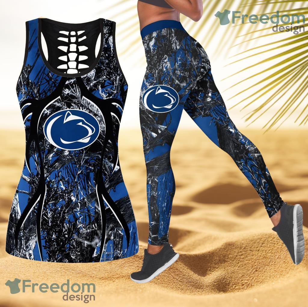 Penn State Nittany Lions NCAA Personalized Combo Hollow Tanktop And Leggings Gift For Women image Penn State Nittany Lions NCAA Personalized Combo Hollow Tanktop And Leggings Gift For Women Product Photo 1