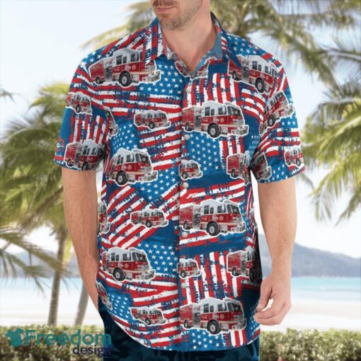 Pennsylvania, Fairmount Fire Company Hawaiian Shirt Product Photo 3