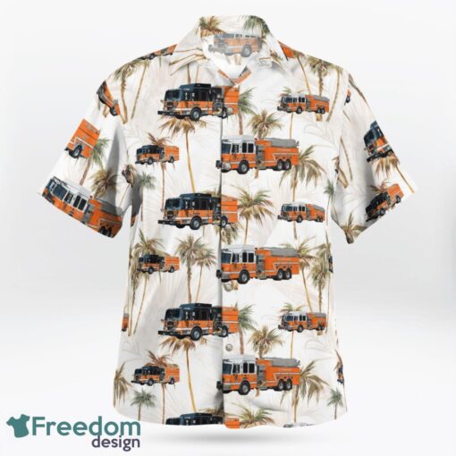 Pennsylvania, Northeast Fire & Rescue Company Hawaiian Shirt Product Photo 3