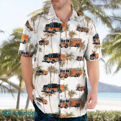 Pennsylvania, Northeast Fire & Rescue Company Hawaiian Shirt Product Photo 4