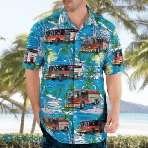 Pennsylvania Township Of Spring Fire Rescue Services Hawaiian Shirt Summer Beach Gift Product Photo 3