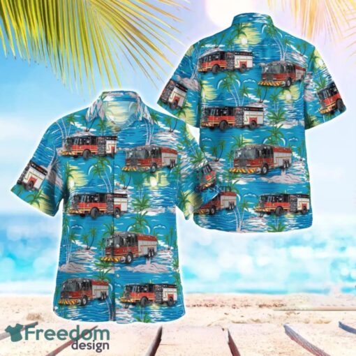 Pennsylvania Township Of Spring Fire Rescue Services Hawaiian Shirt Summer Beach Gift Product Photo 1