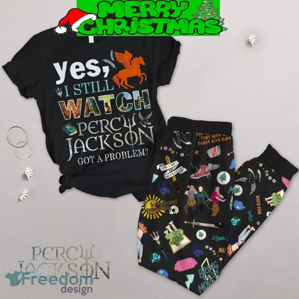 Percy Jackson I Still Watch Fleece Pajamas Set For Christmas - Percy Jackson I Still Watch Fleece Pajamas Set-1